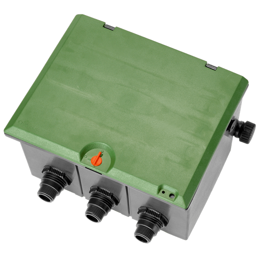 Box for 3 V3 solenoid valves